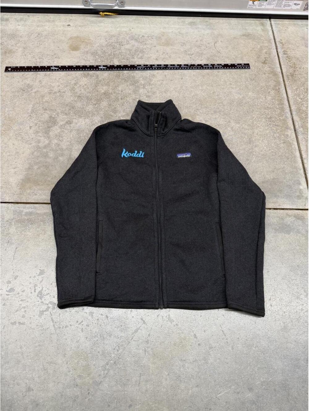 vintage patagonia full zip black better sweater fleece jacket size small WOMENS